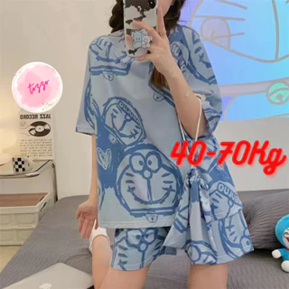 Đồ bộ ngủ nữ mặc nhà mùa hè quần đùi vải thun dễ thương 40-70Kg TOZZO BC01