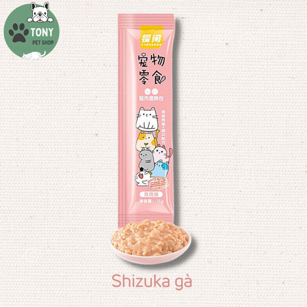 Súp thưởng shizuka cho mèo đủ vị , 100 thanh