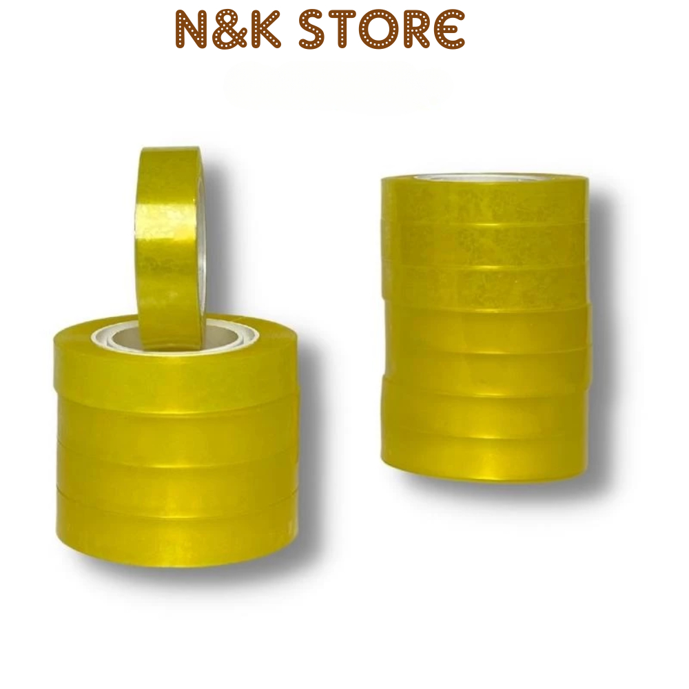 1 cây băng dính văn phòng bản 1cm - 2cm, băng keo văn phòng dính chắc