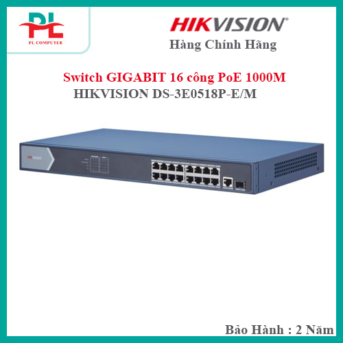 SWITCH POE HIKVISION 4 PUERTOS + 1 PUERTO UPLINK DS-3E0105P-E/M(B