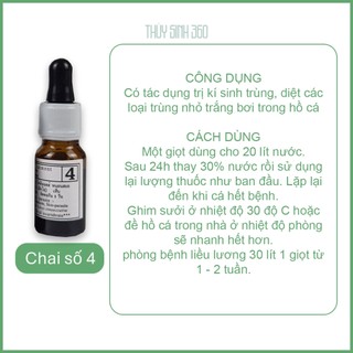 Bio Knock Thái Lan - Dành Cho Cá Cảnh Nấm, Xù Vẩy, Thối Thân - Khử Trùng Hồ Cá