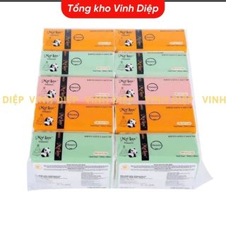 Giấy ăn gấu trúc Mylan, Bịch 10 gói rút 3 màu cao cấp, mềm mịn, an toàn