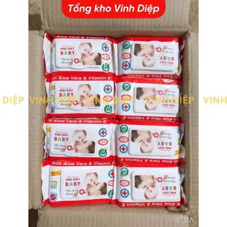 Khăn ướt baby Phú Đạt combo 5 gói