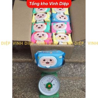 Khăn ướt gấu vàng Phúc Đạt an toàn cho mẹ và bé , combo 5 gói