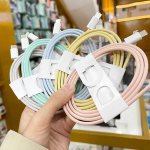 Dây Cáp 1M Sạc 20W Bọc Dù Nhiều Màu Cho Điện Thoại 7 8 Plus X XsMax 11 12 13 14 pro max promax