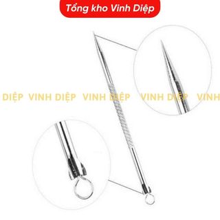 Que Nặn Mụn 2 Đầu Cao Cấp Inox 8cm