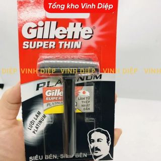 Dao cạo Gillette cán đen lưỡi thay thế Dạo cạo râu Gillette Super Thin