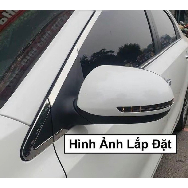 Nẹp viền chân kính, cong kính xe Accent 2018-2023, 2024 inox sáng bóng hàng cao cấp
