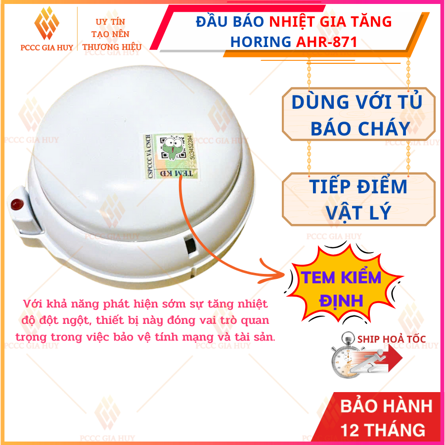 {TEM KIỂM ĐỊNH}Đầu Báo Nhiệt HORING AHR-871 | Shopee Việt Nam