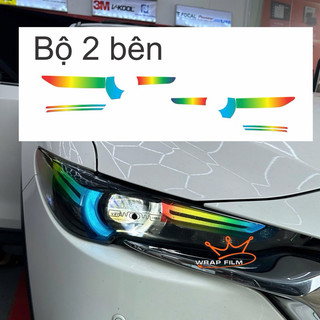 Decal dán đèn Mazda CX5, CX8 2018-2022 (1 bộ)