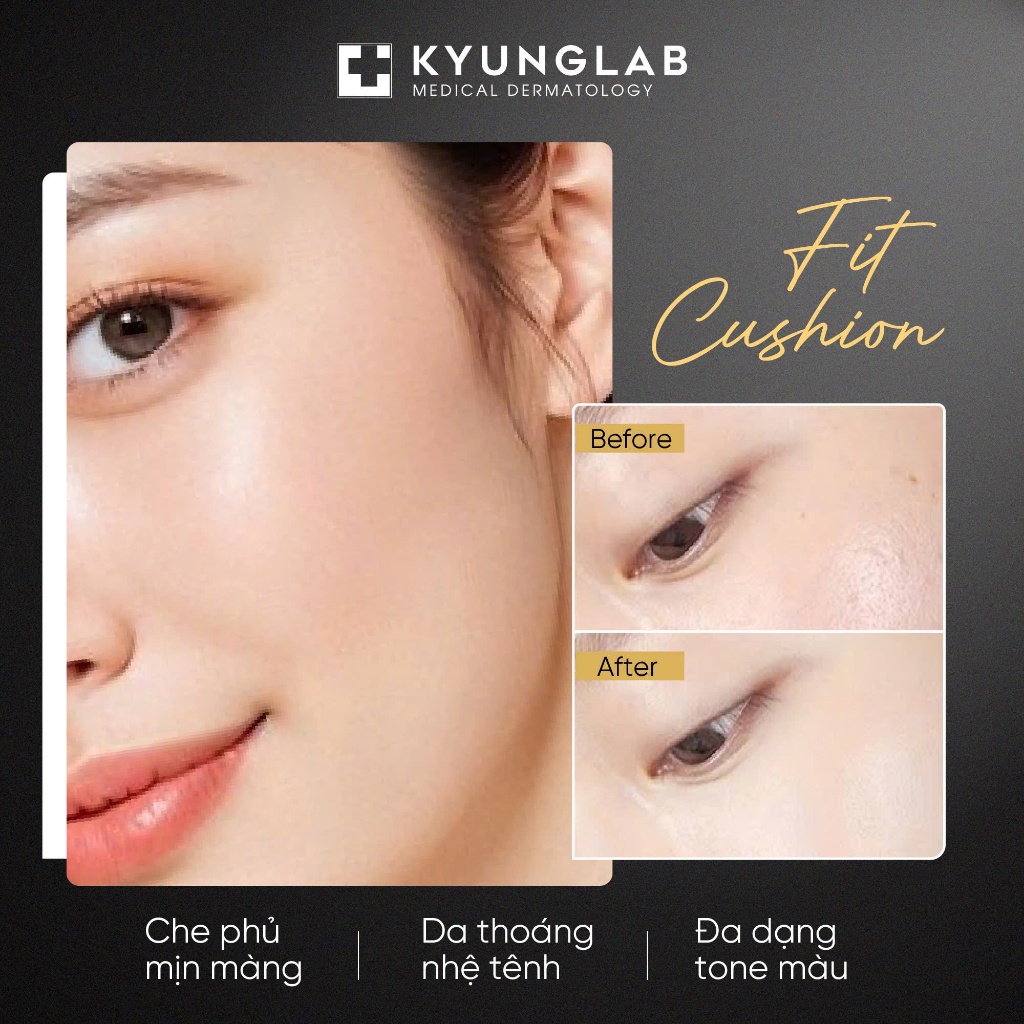 Cushion KyungLab Eternal Fit lớp nền mịn lì mỏng nhẹ, che phủ khuyết điểm hoàn hảo 2024