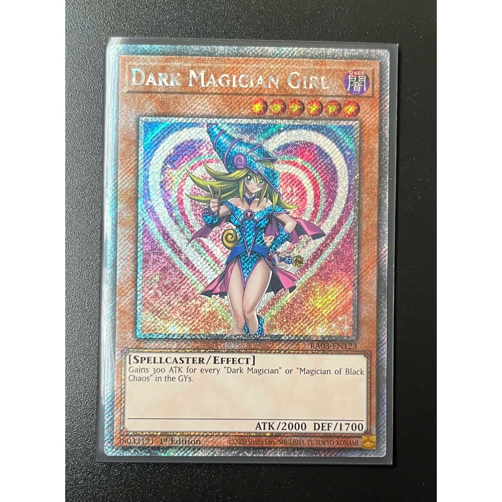 Dark Magician Girl Platinum Secret Rare 1st Ed RA03-EN123 Mint