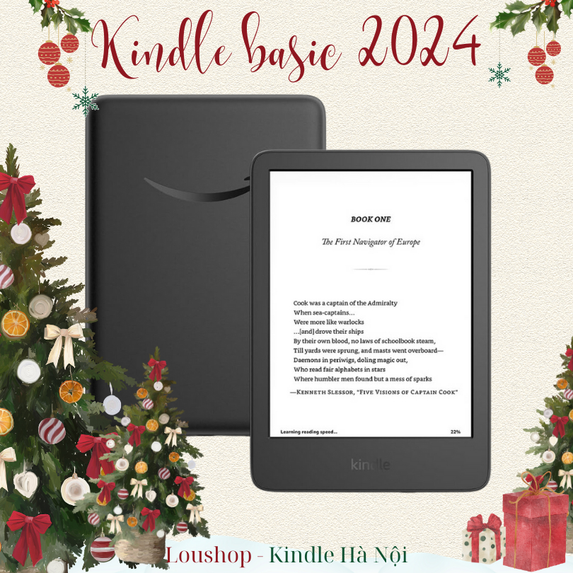 Máy đọc sách Kindle basic 12 2024 16Gbmàn hình 6 inch basic12 | Shopee ...