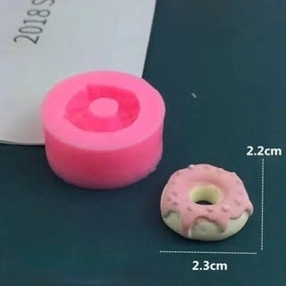 Combo 2 Khuôn silicon hình bánh Donut nhỏ.