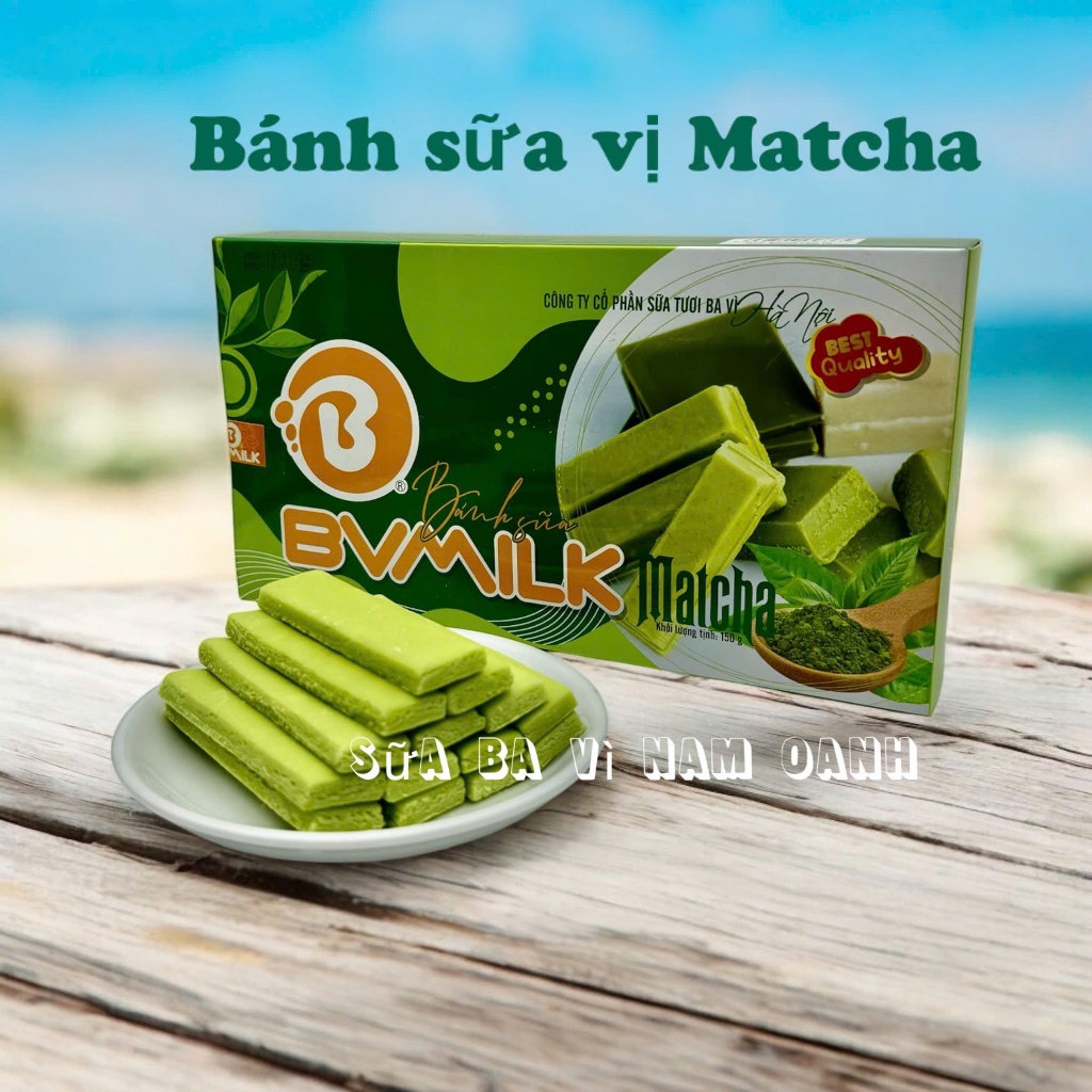 BÁNH SỮA VỊ MATCHA, Đặc sản Ba Vì. Sữa Nam Oanh Ba Vì.