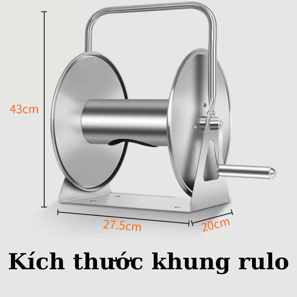 Khung rulo INOX, ĐỒNG THAU cuộn dây ống nước, khung lo cuộn ống dây máy ...