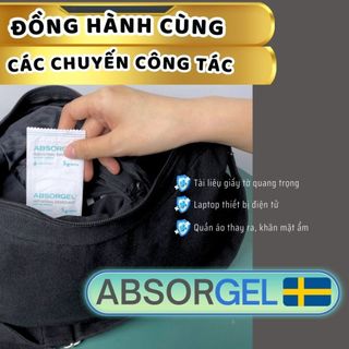 Gói hút ẩm chống mốc Absorgel nhập khẩu Thụy Điển bảo vệ thiết bị điện tử quần áo tủ giày túi xách