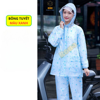Bộ Áo Mưa Bông Tuyết Và Chấm Bi - Thời Trang Đỉnh Cao Cho Ngày Mưa Siêu Chống Thấm Cao Cấp