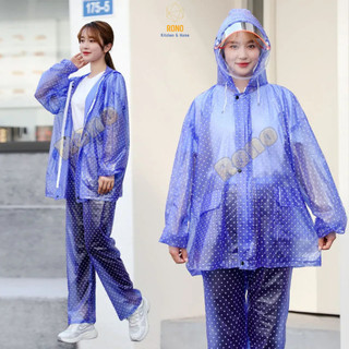 Bộ Áo Mưa Bông Tuyết Và Chấm Bi - Thời Trang Đỉnh Cao Cho Ngày Mưa Siêu Chống Thấm Cao Cấp