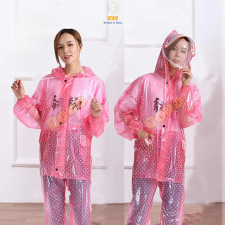 Bộ Áo Mưa Bông Tuyết Và Chấm Bi - Thời Trang Đỉnh Cao Cho Ngày Mưa Siêu Chống Thấm Cao Cấp