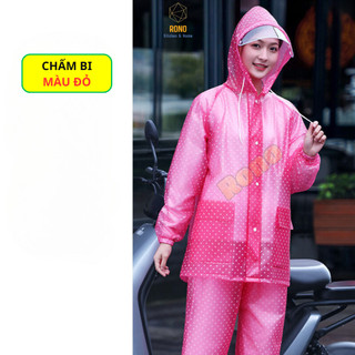 Bộ Áo Mưa Bông Tuyết Và Chấm Bi - Thời Trang Đỉnh Cao Cho Ngày Mưa Siêu Chống Thấm Cao Cấp