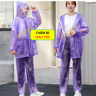 Bộ Áo Mưa Bông Tuyết Và Chấm Bi - Thời Trang Đỉnh Cao Cho Ngày Mưa Siêu Chống Thấm Cao Cấp