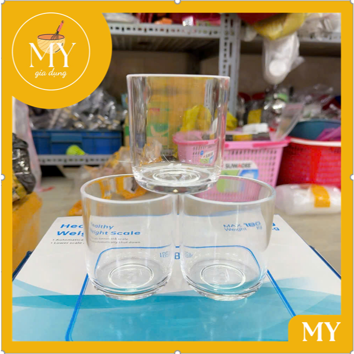 Ly nhựa uống nước, ly nhựa trong suốt No25  Acrylic (dung tích 210ml) - Ly nước nhưa sử dụng cho gia đình, hàng quán.