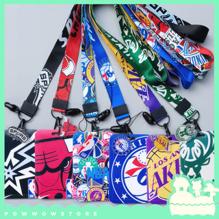 Bao Đựng Thẻ Nhân Viên Nhựa ABS Kèm Dây Đeo Canvas 45cm Biểu Tượng Bóng Rổ NBA Đẹp Mắt & Thú Vị