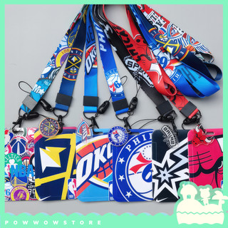 Bao Đựng Thẻ Nhân Viên Nhựa ABS Kèm Dây Đeo Canvas 45cm Biểu Tượng Bóng Rổ NBA Đẹp Mắt & Thú Vị