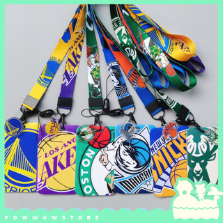 Bao Đựng Thẻ Nhân Viên Nhựa ABS Kèm Dây Đeo Canvas 45cm Biểu Tượng Bóng Rổ NBA Đẹp Mắt & Thú Vị