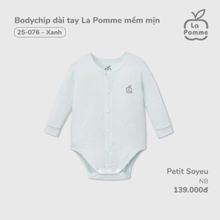 La Pomme tổng hợp mẫu body chip dài tay Nb cho bé 2.5-4kg