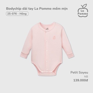La Pomme tổng hợp mẫu body chip dài tay Nb cho bé 2.5-4kg