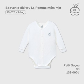 La Pomme tổng hợp mẫu body chip dài tay Nb cho bé 2.5-4kg