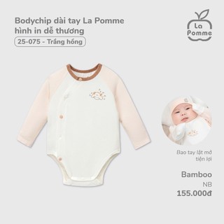 La Pomme tổng hợp mẫu body chip dài tay Nb cho bé 2.5-4kg