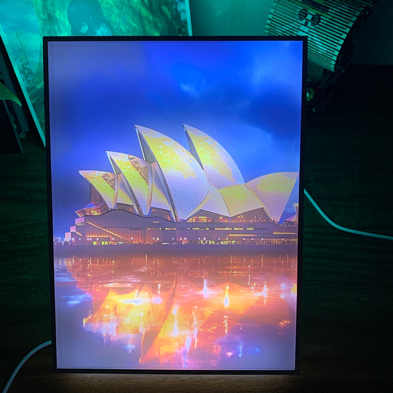 Tranh đèn led 3D Công trình nổi tiếng  - Tranh đèn led 3D làm quà tặng, trang trí bàn làm việc, đèn ngủ