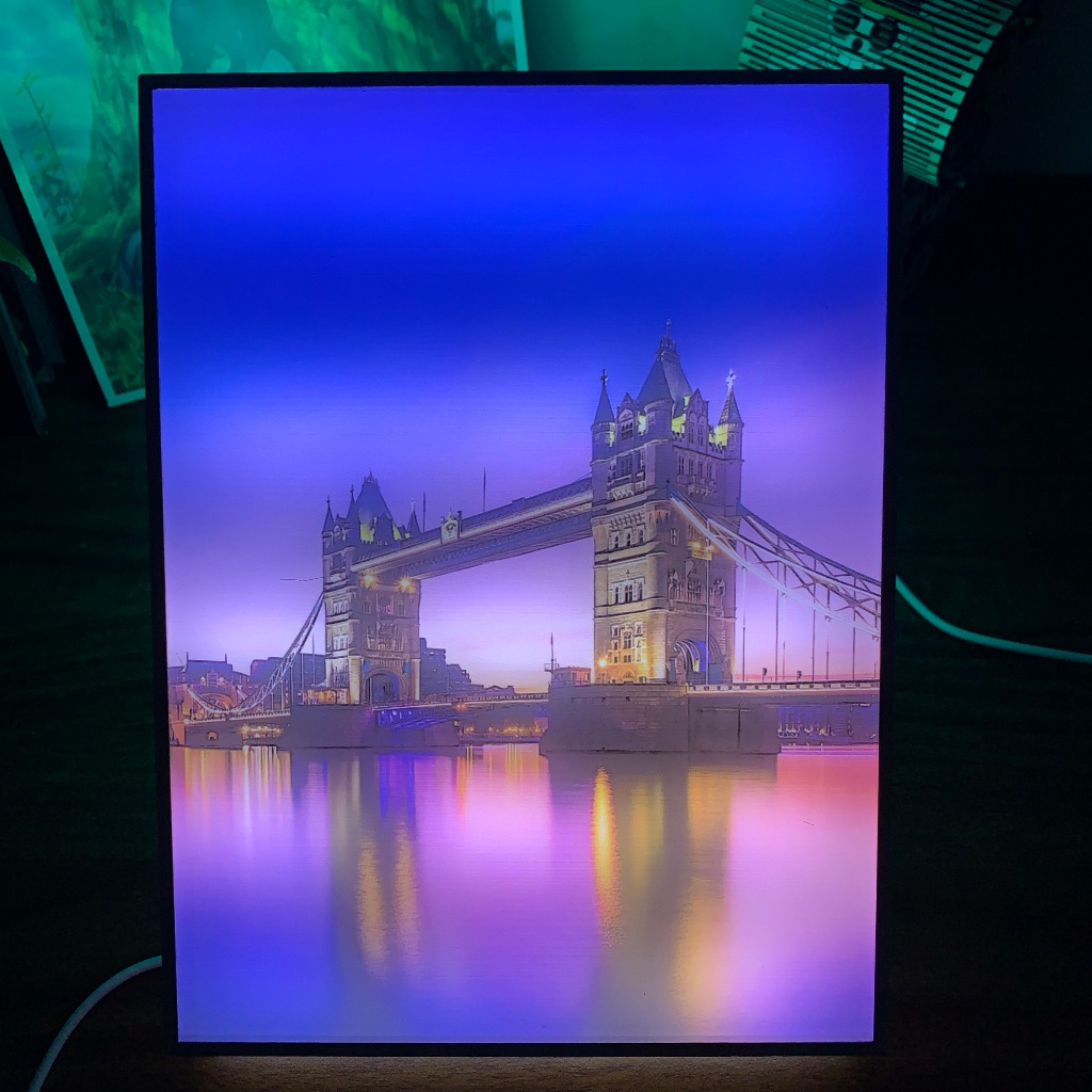 Tranh đèn led 3D Công trình nổi tiếng  - Tranh đèn led 3D làm quà tặng, trang trí bàn làm việc, đèn ngủ