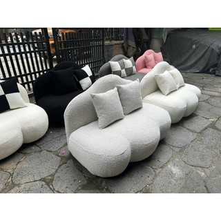 Sofa mây LoaLoaHome đa dạng kích thước chất liệu tặng kèm 2 gối vuông, tiện lợi xinh xắn, thích hợp decor phòng nhỏ