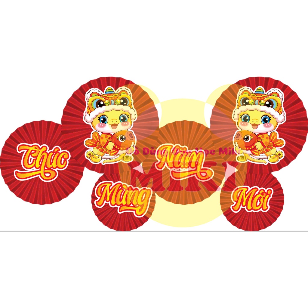 SET QUẠT 3D  XUÂN 2025
