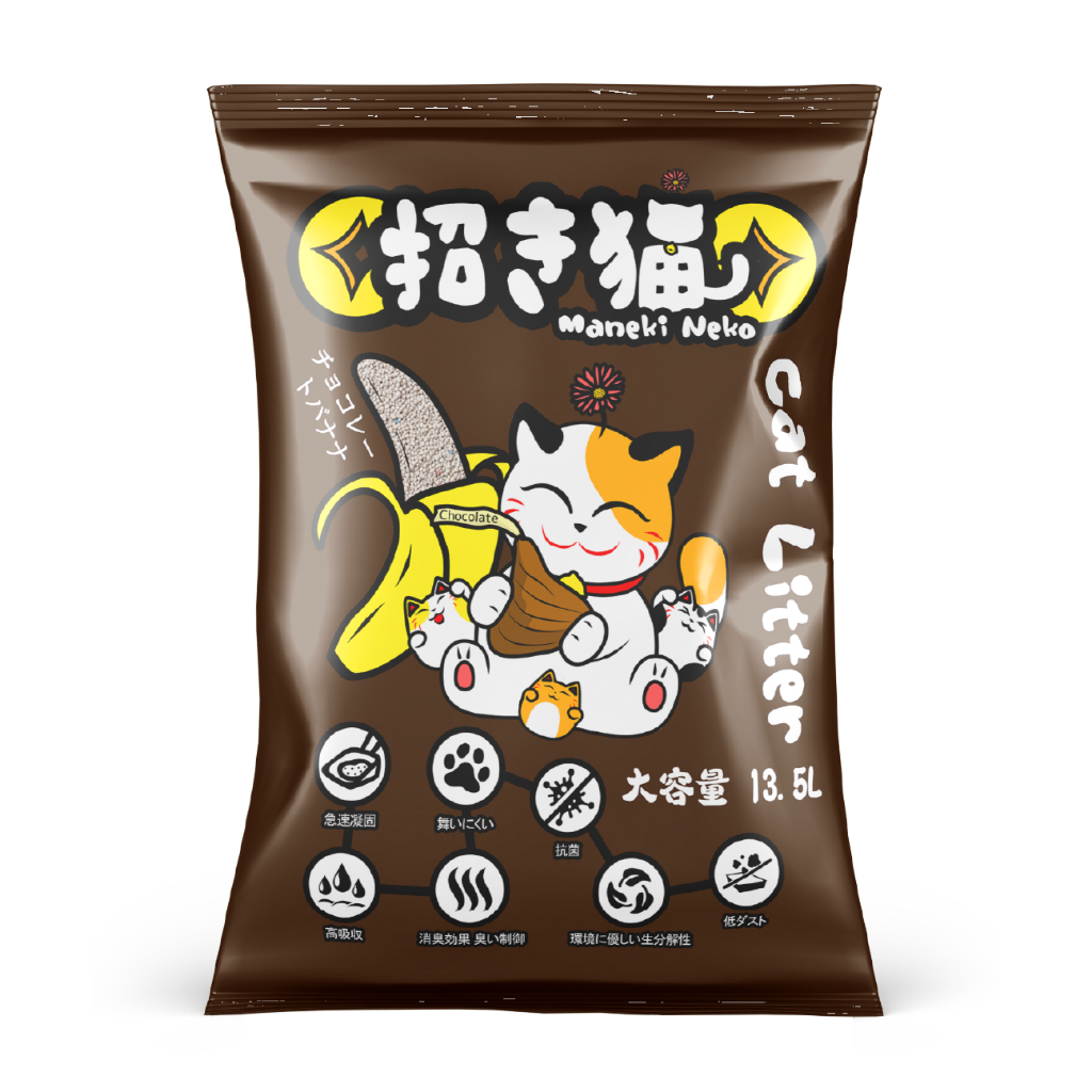 [Tải 6 Túi] Cát Vệ Sinh Cho Mèo Cát Nhật Maneki Neko Túi 9L