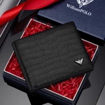 Ví Nam Da Bò Thật 100% Cao Cấp Hàng Hiệu WilliamPOLO, Bóp Nam Cao Cấp có ngăn khoá WV395 Hộp Gỗ Làm Quà Tặng — ảnh 6