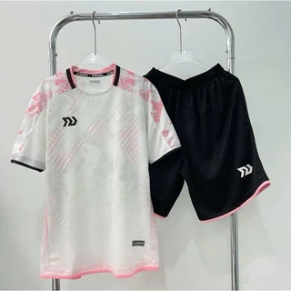 Áo Đá Bóng, Đồ Đá Banh Nam Nữ Không Lôgô BulBal Màu Trắng Hồng Có In Tên Số - Sport Shop