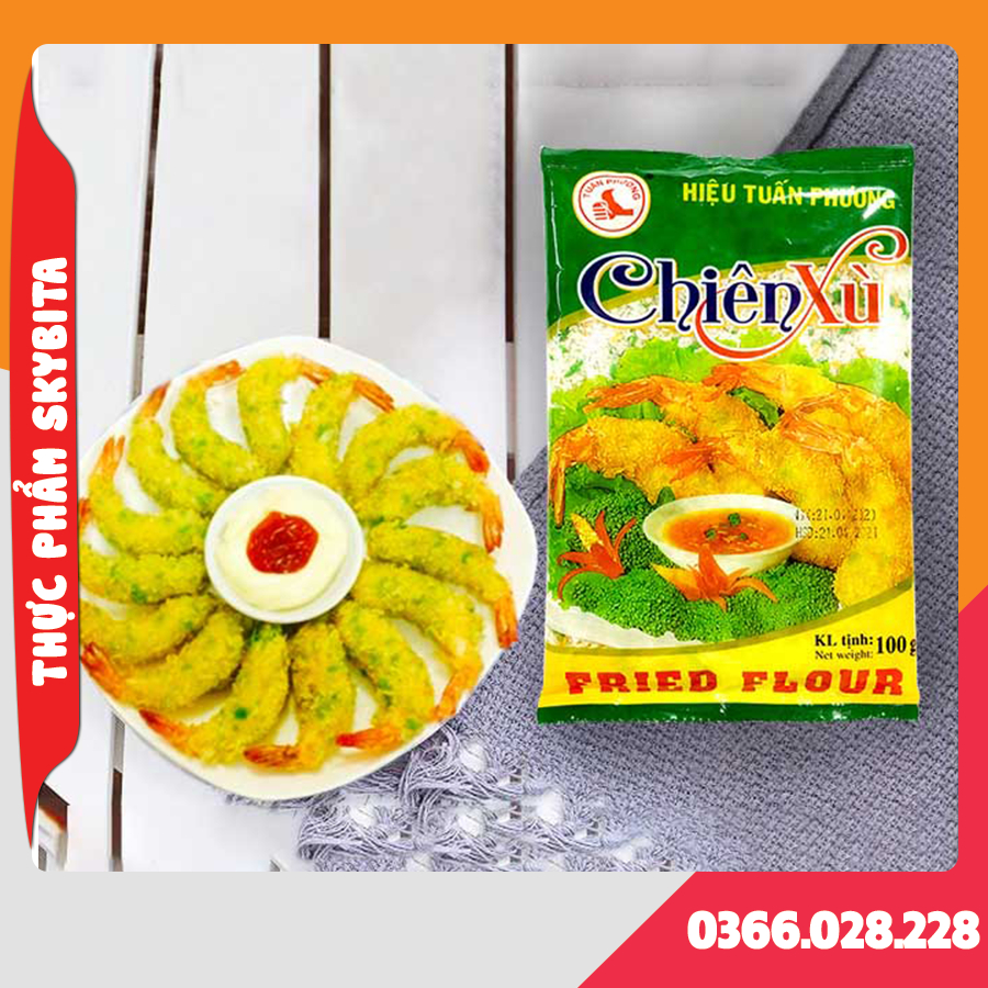 Bột chiên xù hiệu Tuấn Phương, loại ngon 3 màu gói 100gr | Shopee Việt Nam