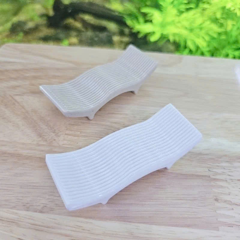 combo 5 Đồ gác đũa muỗng bằng nhựa Melamine có 2 màu (trắng/nâu) - Đồ gác muỗng đũa DG06 Fataco sử dụng cho gia đình