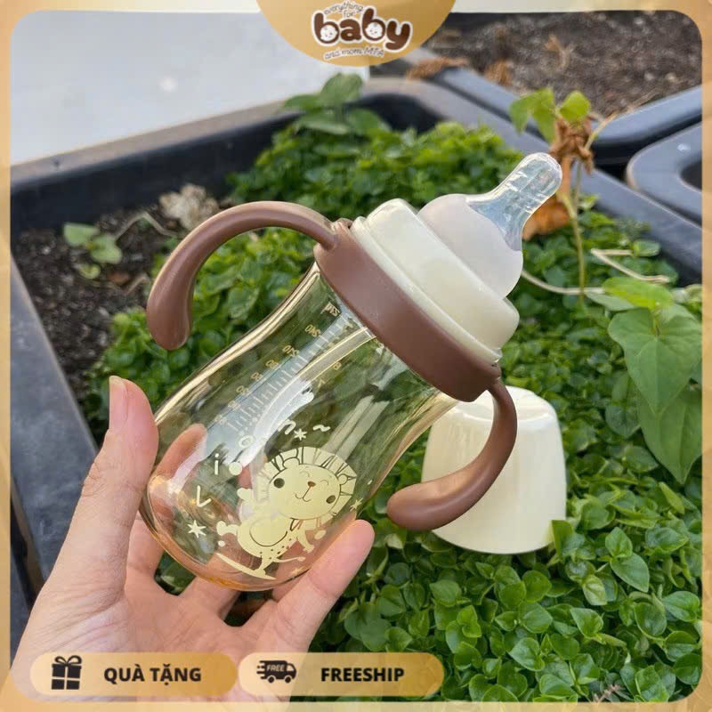 Youkebei Bình Sữa PPSU Cho Trẻ Sơ Sinh – Núm Mềm Chống Sặc, Tặng Thêm Núm Giai Đoạn Tiếp Theo