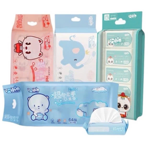 COMBOR 8 Gói Khăn Ướt Mini Bỏ Túi Tiện Lợi