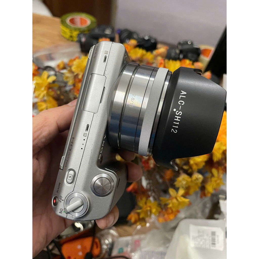 Sony NEX-5R ミラーレスカメラ シルバー ズームレンズ単焦点セット