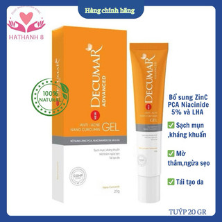 Gel chấm ngừa mụn và thâm Nano Decumar Advanced 20g, thẩm thấu nhanh không kích ứng, hiệu quả tối ưu