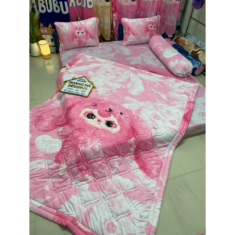 bộ ga thun lạnh BABY THREE (ship hỏa tốc) kèm video thật