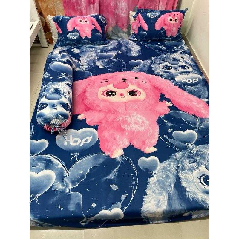ga thun lạnh 4 món BABY THREE XANH ĐẬM (1 ga, 2 vỏ đầu, 1 vỏ ôm)