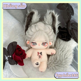 [73 mẫu][ORD] Doll không thuộc tính nữ tóc tơ 20cm có tai và đuôi - Búp bê tóc tơ 20cm có xương